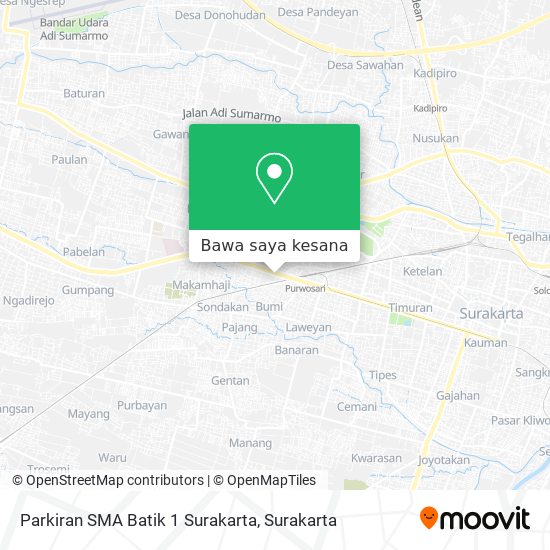 Peta Parkiran SMA Batik 1 Surakarta
