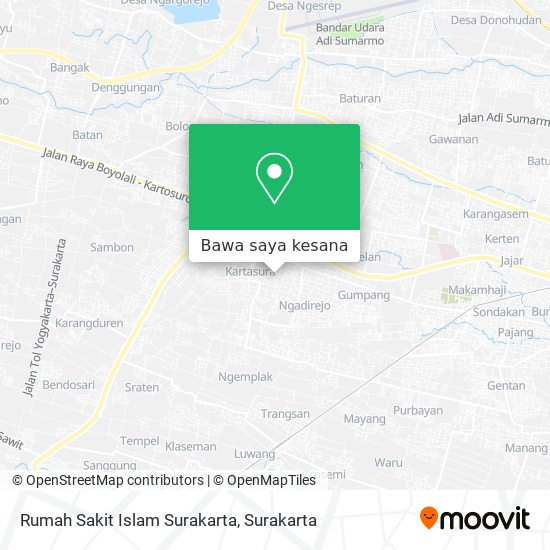 Peta Rumah Sakit Islam Surakarta