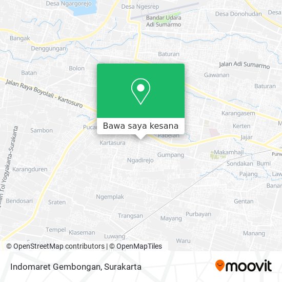 Peta Indomaret Gembongan