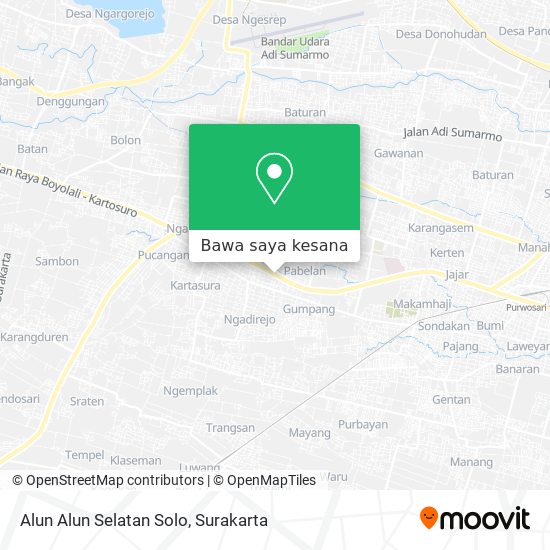 Peta Alun Alun Selatan Solo