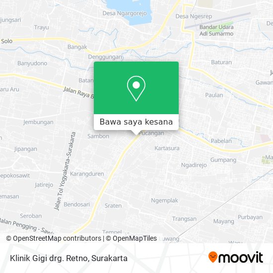 Peta Klinik Gigi drg. Retno