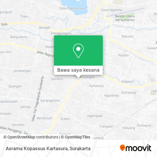 Peta Asrama Kopassus Kartasura