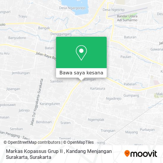 Peta Markas Kopassus Grup II , Kandang Menjangan Surakarta