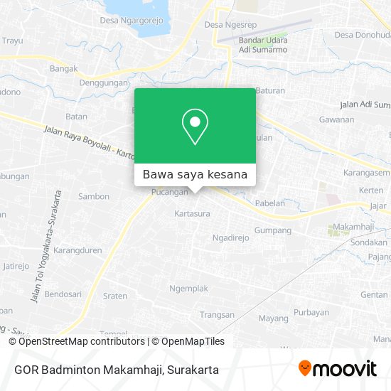 Peta GOR Badminton Makamhaji