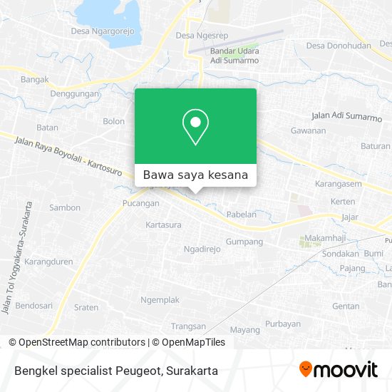 Peta Bengkel specialist Peugeot