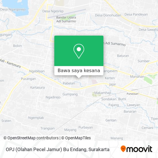 Peta OPJ (Olahan Pecel Jamur) Bu Endang