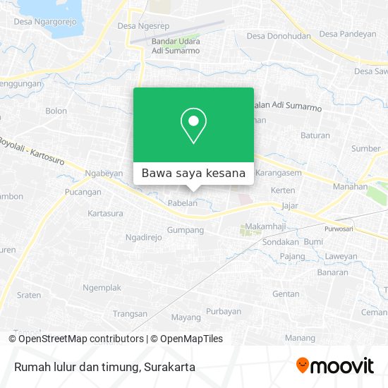 Peta Rumah lulur dan timung