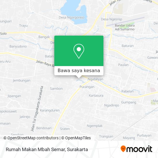Peta Rumah Makan Mbah Semar
