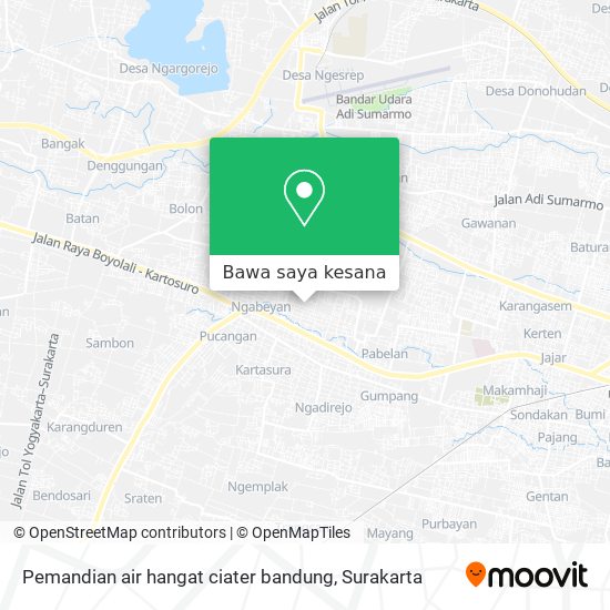Peta Pemandian air hangat ciater bandung