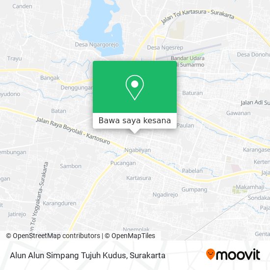 Peta Alun Alun Simpang Tujuh Kudus