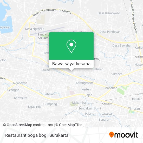 Peta Restaurant boga bogi