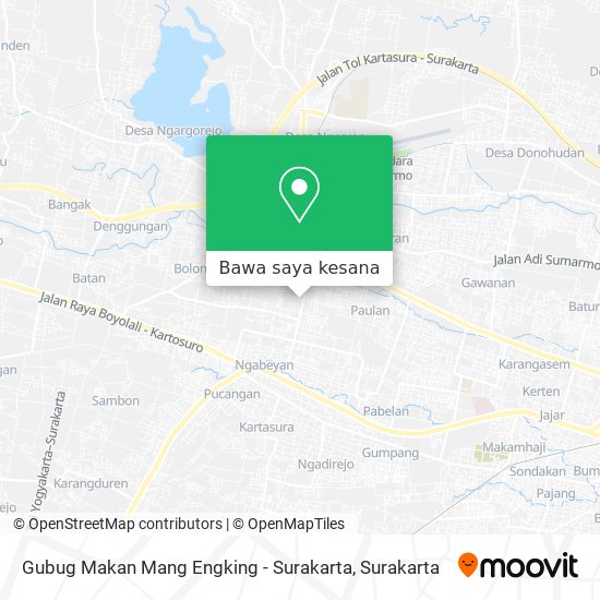 Peta Gubug Makan Mang Engking - Surakarta