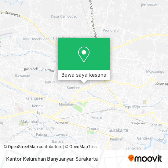 Peta Kantor Kelurahan Banyuanyar