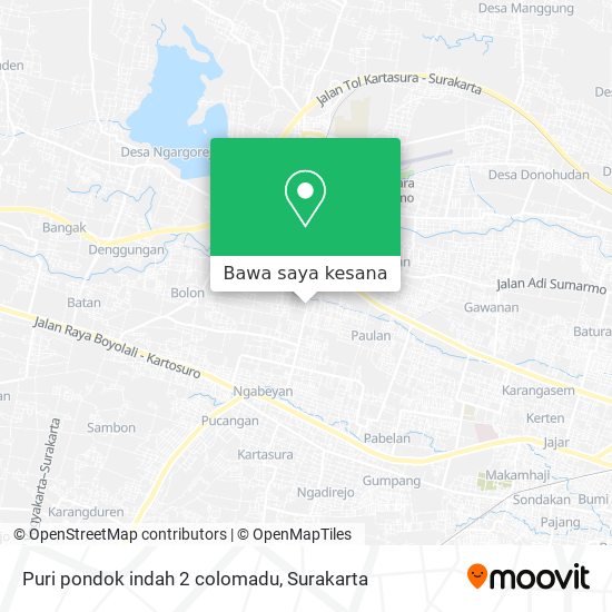 Peta Puri pondok indah 2 colomadu