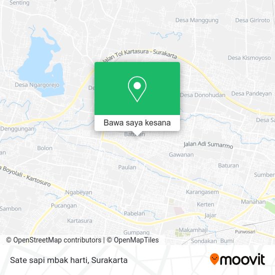 Cara Ke Sate Sapi Mbak Harti Di Karanganyar Menggunakan Bis