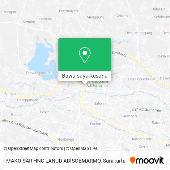 Peta MAKO SAR HNC LANUD ADISOEMARMO