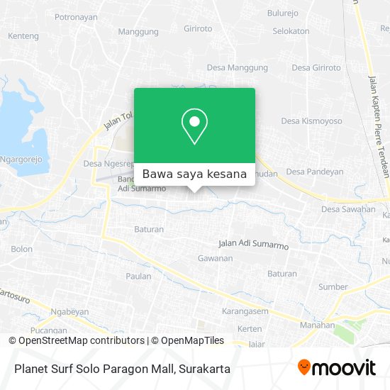 Peta Planet Surf Solo Paragon Mall