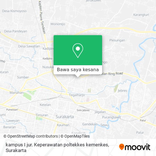 Peta kampus I jur. Keperawatan poltekkes kemenkes