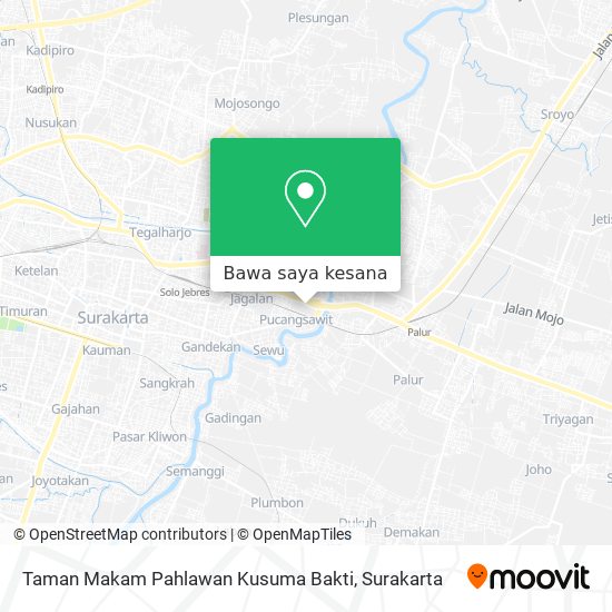 Peta Taman Makam Pahlawan Kusuma Bakti