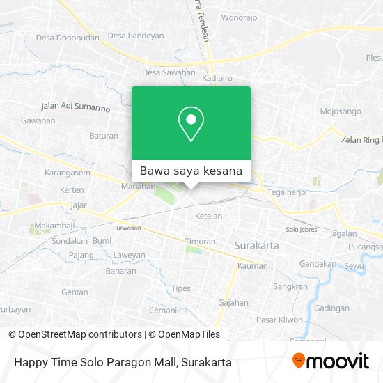 Peta Happy Time Solo Paragon Mall