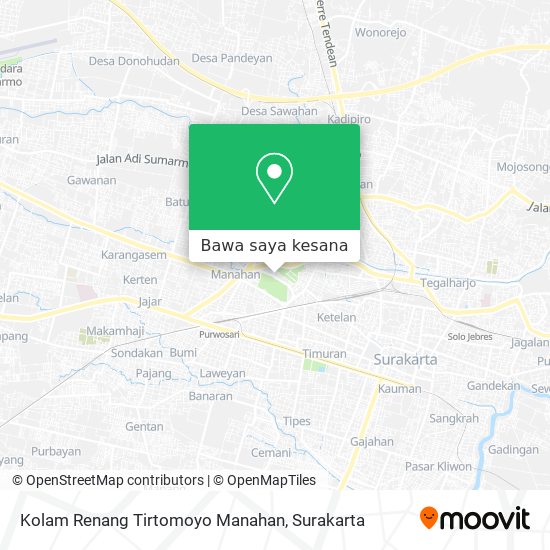 Peta Kolam Renang Tirtomoyo Manahan