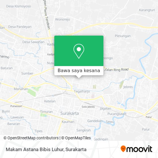 Peta Makam Astana Bibis Luhur