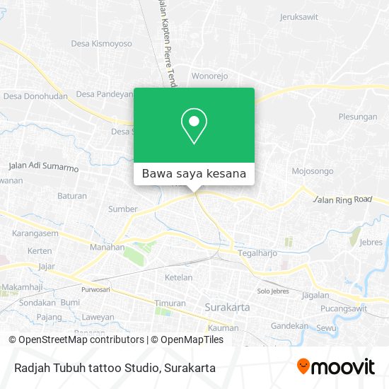 Peta Radjah Tubuh tattoo Studio