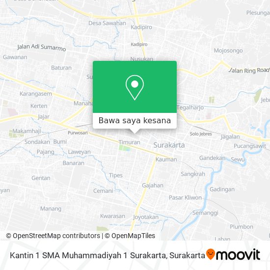 Peta Kantin 1 SMA Muhammadiyah 1 Surakarta