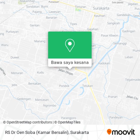 Peta RS Dr Oen Soba (Kamar Bersalin)