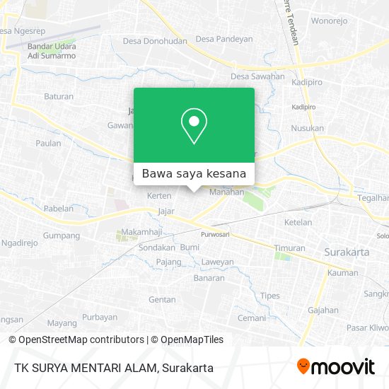 Peta TK SURYA MENTARI ALAM