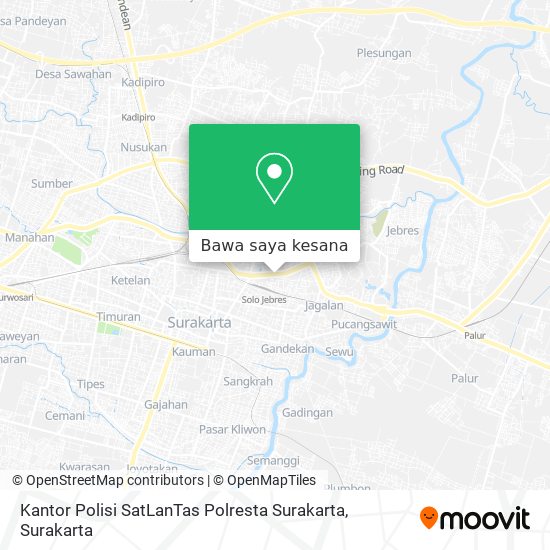 Peta Kantor Polisi SatLanTas Polresta Surakarta
