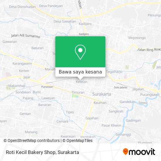 Peta Roti Kecil Bakery Shop