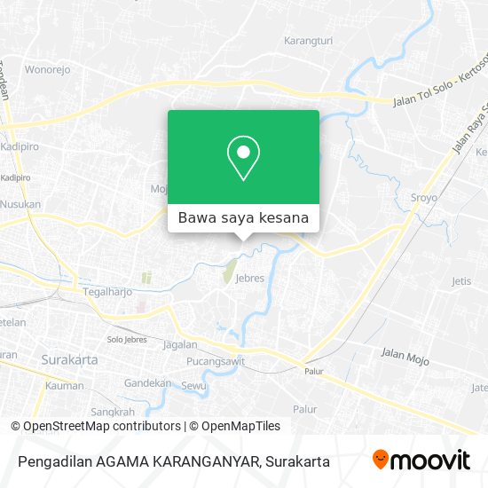 Peta Pengadilan AGAMA KARANGANYAR