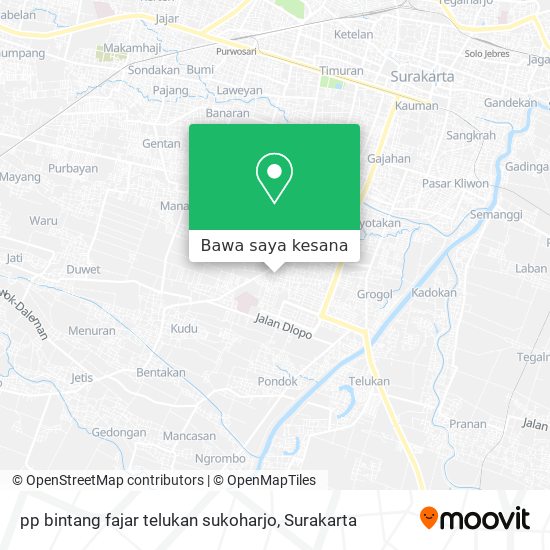 Peta pp bintang fajar telukan sukoharjo