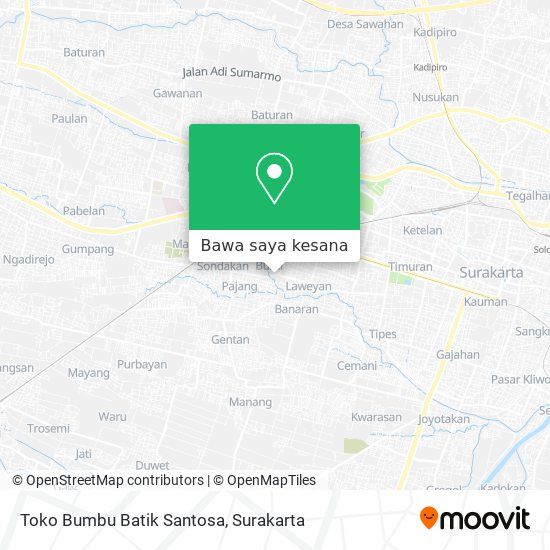 Peta Toko Bumbu Batik Santosa