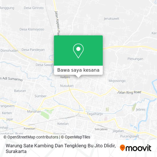 Peta Warung Sate Kambing Dan Tengkleng Bu Jito Dlidir