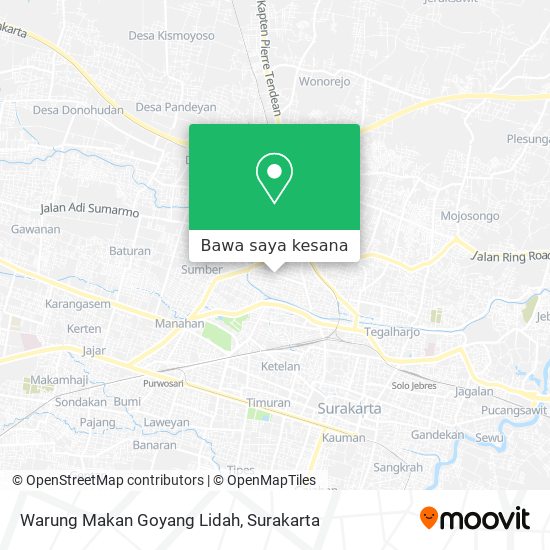 Peta Warung Makan Goyang Lidah