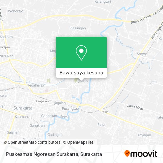 Peta Puskesmas Ngoresan Surakarta