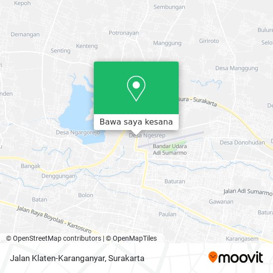 Peta Jalan Klaten-Karanganyar