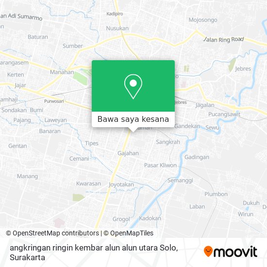 Peta angkringan ringin kembar alun alun utara Solo