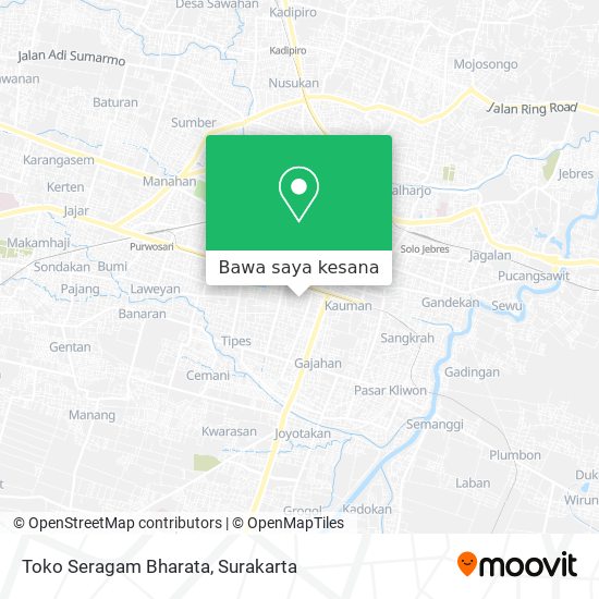 Peta Toko Seragam Bharata