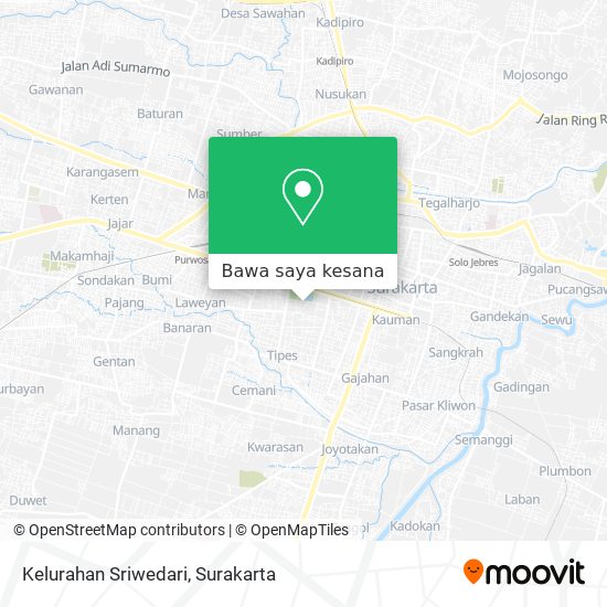 Peta Kelurahan Sriwedari