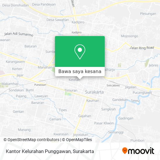 Peta Kantor Kelurahan Punggawan