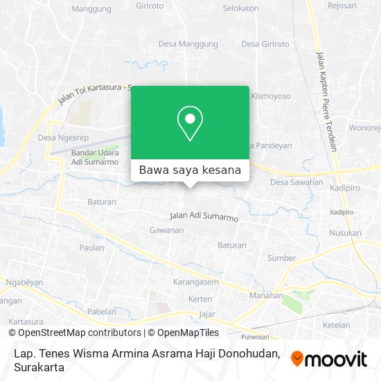 Peta Lap. Tenes Wisma Armina Asrama Haji Donohudan