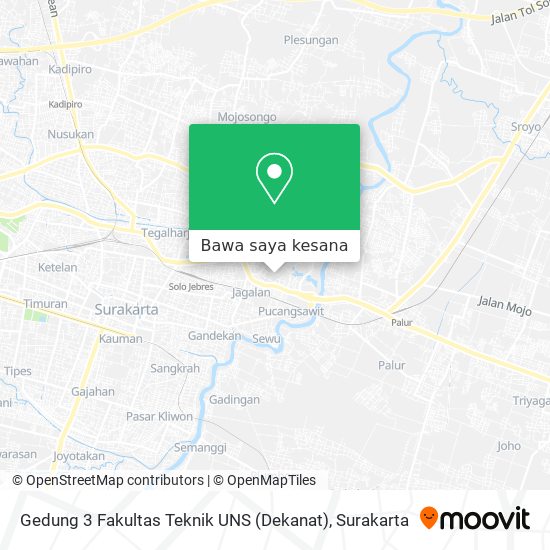 Peta Gedung 3 Fakultas Teknik UNS (Dekanat)