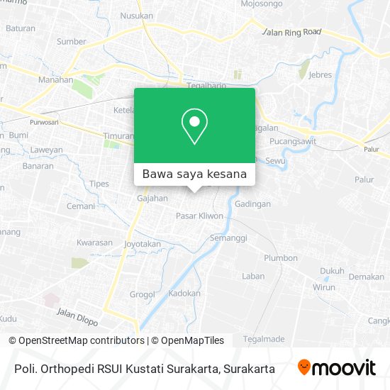 Peta Poli. Orthopedi RSUI Kustati Surakarta