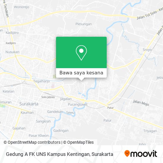 Peta Gedung A FK UNS Kampus Kentingan