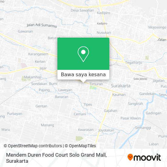 Peta Mendem Duren Food Court Solo Grand Mall