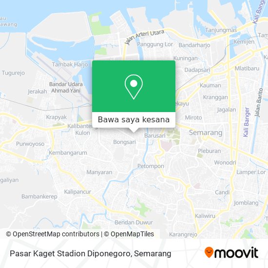 Peta Pasar Kaget Stadion Diponegoro