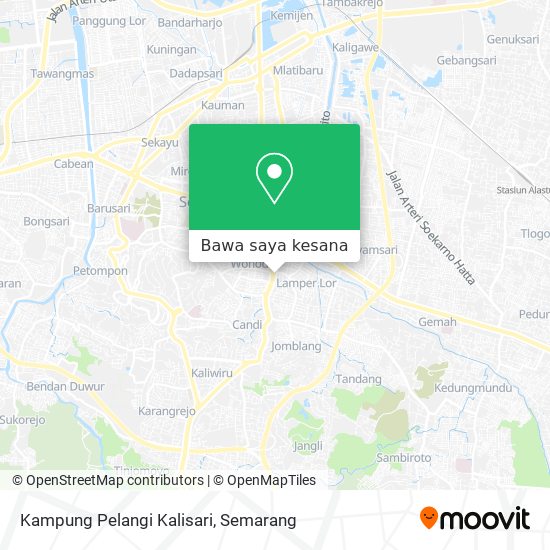 Peta Kampung Pelangi Kalisari